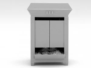 3d popcorn machine 3D Model