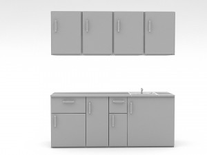 simple kitchen 3D Model