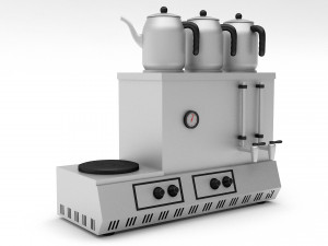 3d turkish tea stove 3D Model