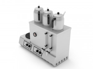 3d turkish tea stove Modelo 3D