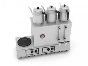 3d turkish tea stove 3D Model
