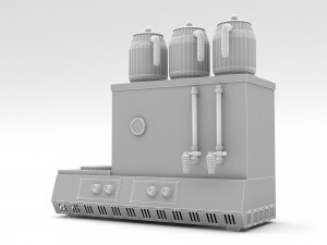 3d turkish tea stove Modelo 3D