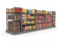 3d market snack section 3Dモデル