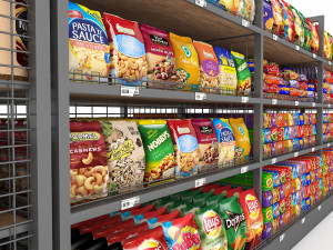 3d market snack section Modelo 3D