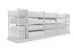 3d market snack section Modelo 3D