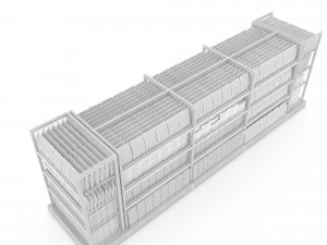 3d market snack section Modelo 3D