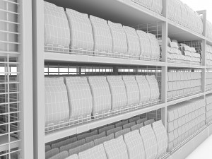 3d market snack section Modelo 3D