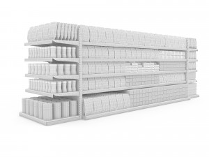 3d nuts and chips store model 3Dモデル