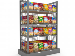 3d nuts and chips store model 3D Model