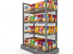 3d nuts and chips store model 3D-Modell