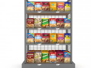 3d nuts and chips store model 3D Model