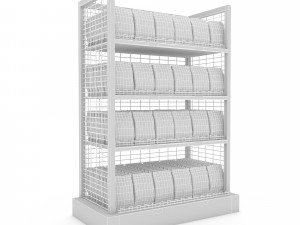 3d nuts and chips store model 3D-Modell