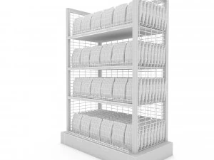 3d nuts and chips store model 3D Model