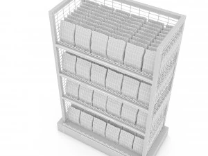 3d nuts and chips store model 3D Model