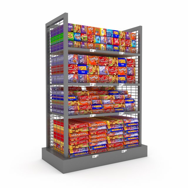 the chocolate store 3d Modèle 3D .c4d .max .obj .3ds .fbx .stl .blend 