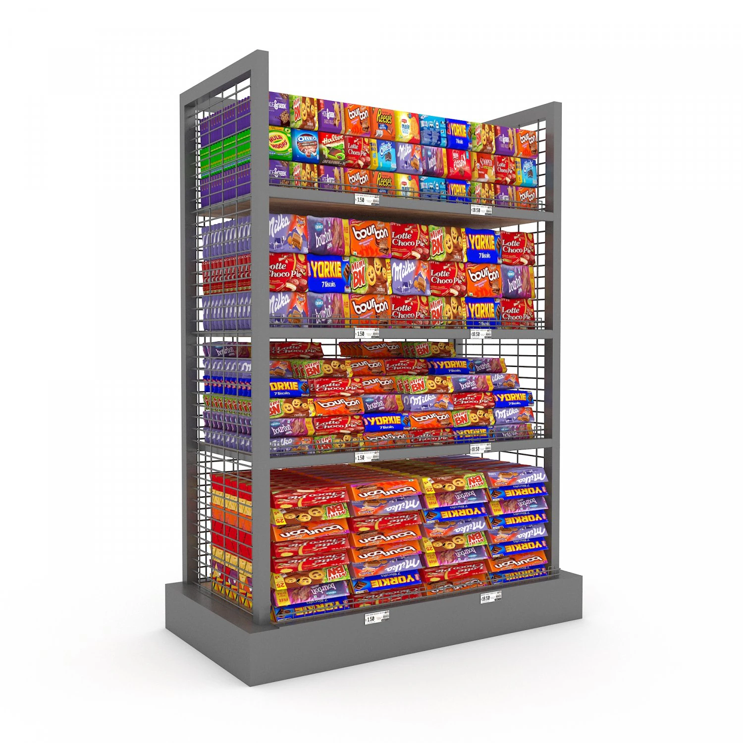 the chocolate store 3d 3D Model .c4d .max .obj .3ds .fbx .stl .blend