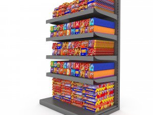 3d chocolate store 02 model 3D Модель