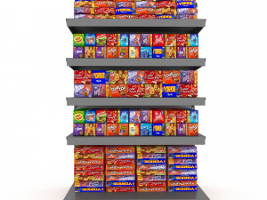 3d chocolate store 02 model 3D Модель