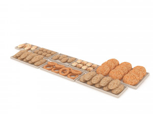 3d bread types 3d Model 3D