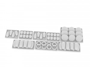 3d bread types 3d Model 3D