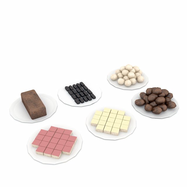 3d cookie types 3D मॉडल .c4d .max .obj .3ds .fbx .stl .blend 