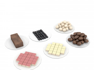 3d cookie types 3D Model