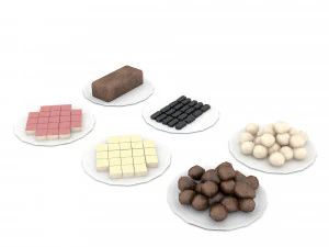3d cookie types 3D Model