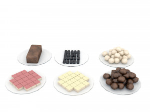 3d cookie types 3D मॉडल