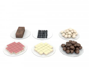 3d cookie types 3D Model