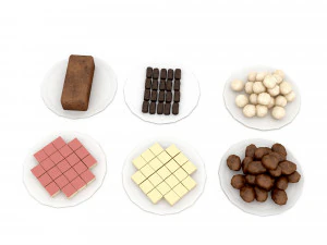 3d cookie types 3D Model