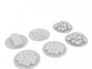 3d cookie types 3D Model