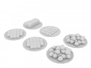 3d cookie types 3D Model