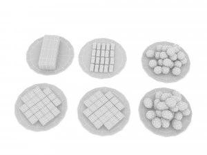 3d cookie types 3D Model