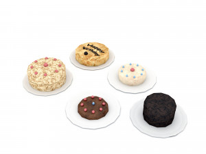 3d 3d cake types model 3D Model