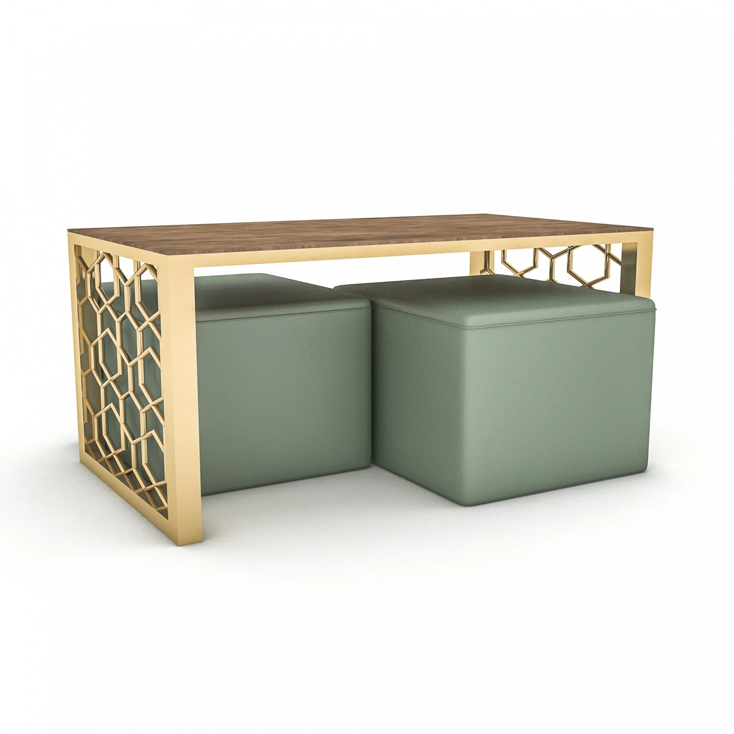 3d classic pouf ce coffee table 3D Model .c4d .max .obj .3ds .fbx .stl .blend