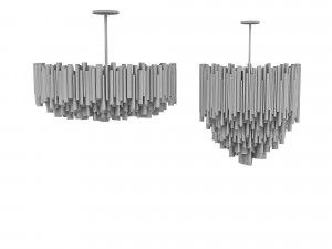 classic gold chandelier Modèle 3D