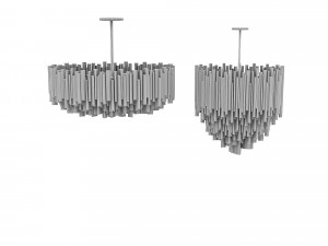 classic gold chandelier Modèle 3D