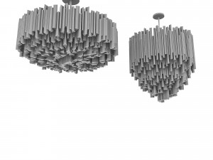classic gold chandelier Modèle 3D