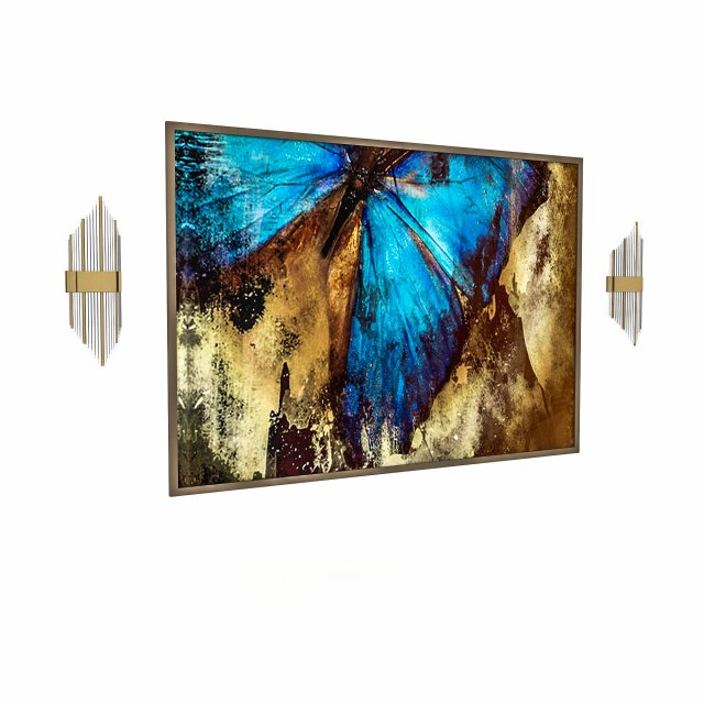 3d painting and sconce 3D-Modell .c4d .max .obj .3ds .fbx .stl .blend 