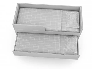 3d wardrobe bed 3D Model