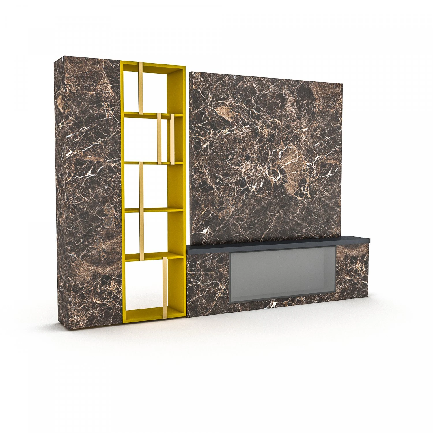 3d modern tv unit 3D Model .c4d .max .obj .3ds .fbx .stl .blend 