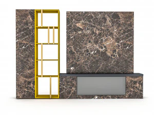 3d modern tv unit 3D Model