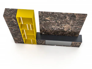 3d modern tv unit 3D Model