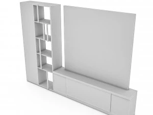 3d modern tv unit 3D Model