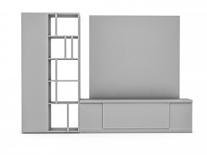 3d modern tv unit 3Dモデル
