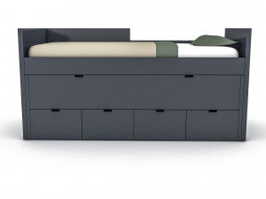 3d 3d wardrobe bed 02 model Model 3D