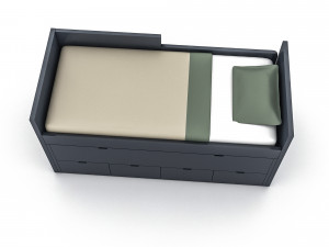 3d 3d wardrobe bed 02 model Model 3D