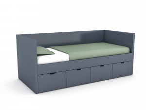 3d 3d wardrobe bed 04 3D Model