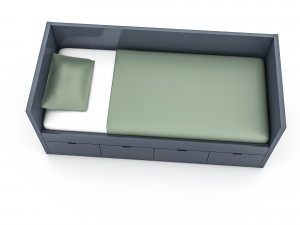 3d 3d wardrobe bed 04 Model 3D