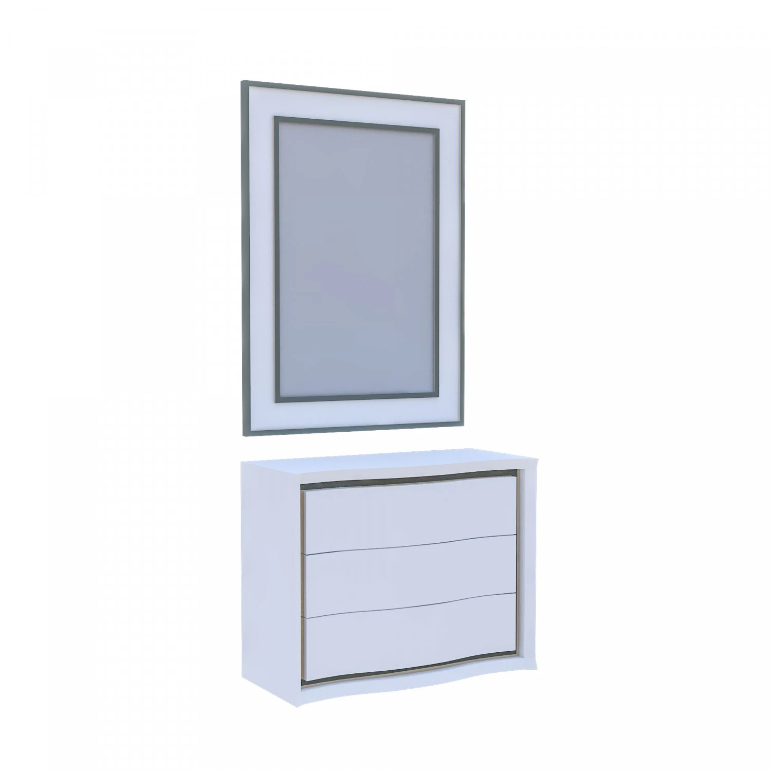 classic makeup mirror 3d 3D Model .c4d .max .obj .3ds .fbx .stl .blend 